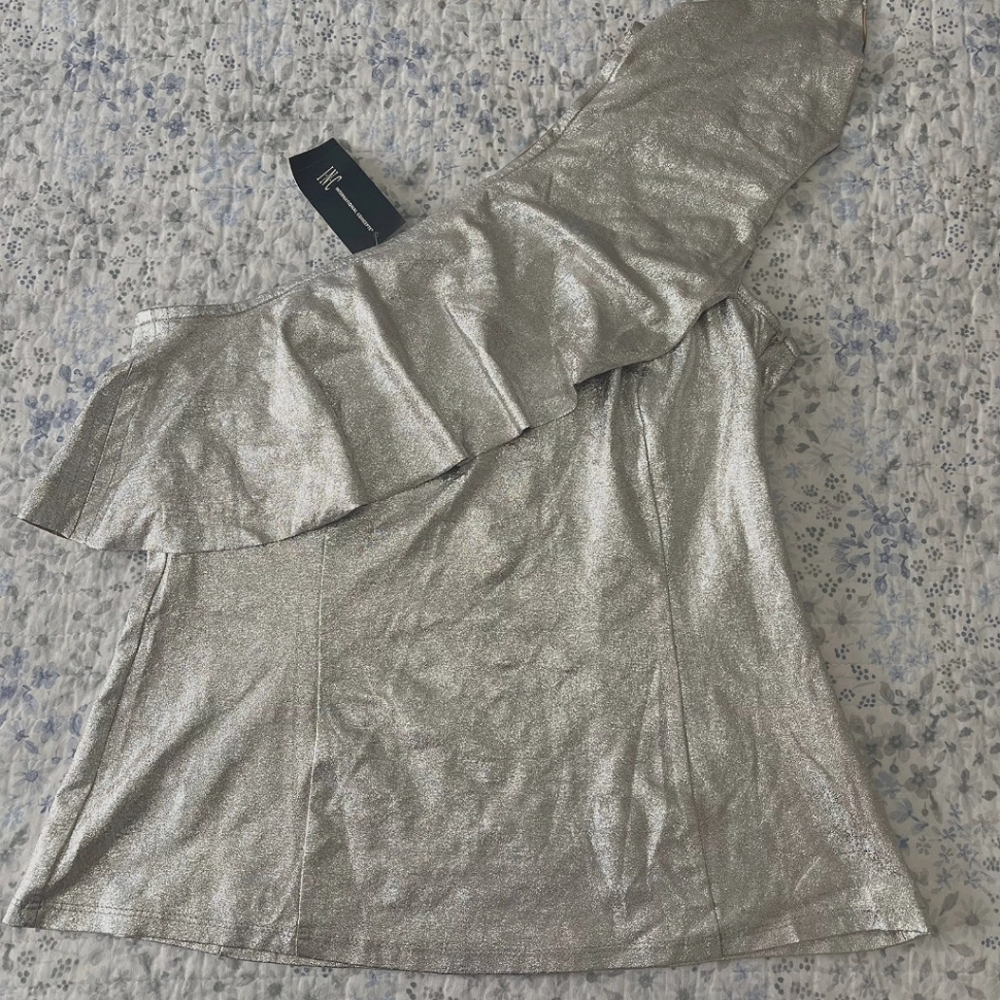 Platinum/Silver blouse